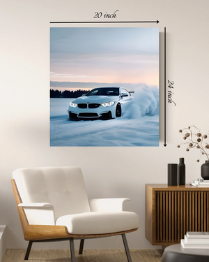 Stunning Car In Winter Canvas Print – High Quality Canvas Print