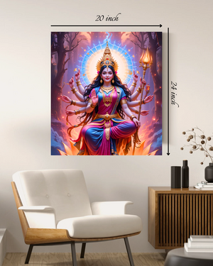 Durga Mata Canvas Print – High Quality Hindu God Wall Art