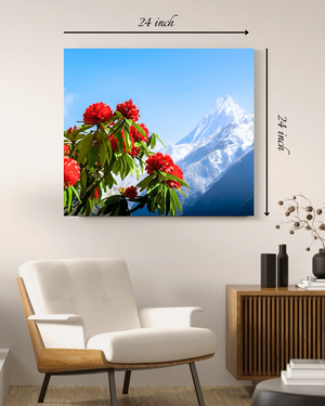 Beautiful Laligurans And Mountain Canvas Print– High Quality Wall Art