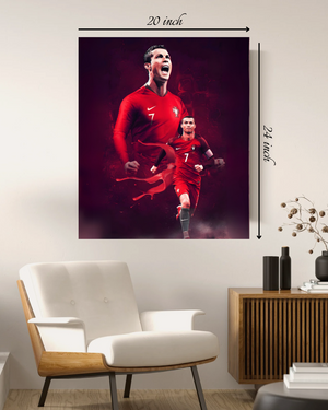 Dual Cristiano Ronaldo Canvas Print – High Quality Wall Art