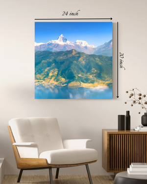 Pokhara Scenic Canvas Print – High Quality Wall Art