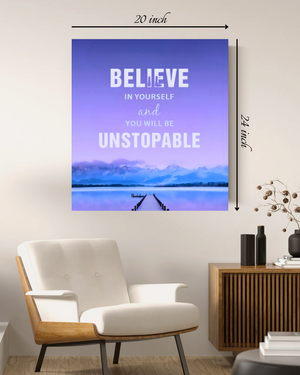 "Believe in Yourself" Motivational Quote – High Quality Wall Art