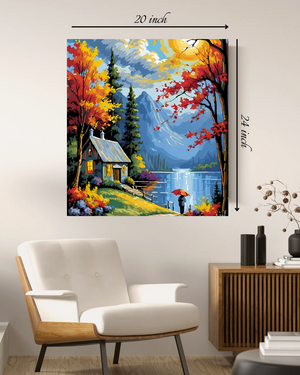 Serene Autumn Landscape Canvas Print – Beautiful Nature Canvas Print