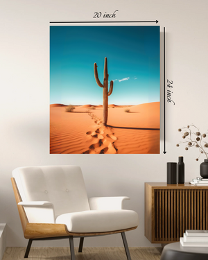 Desert Cactus Canvas Print – Beautiful Desert Cactus Canvas Print