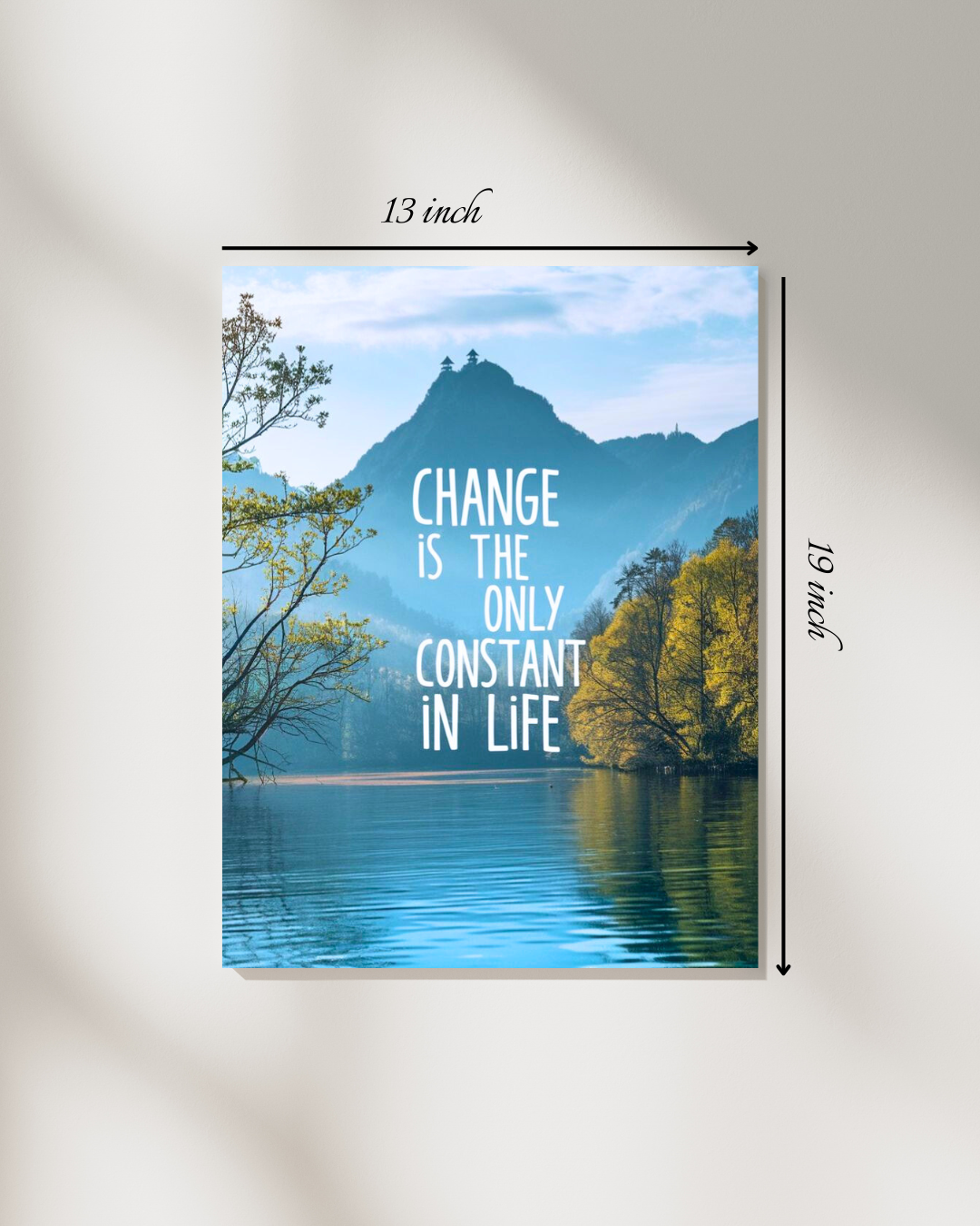 Change is the only constant in life Motivational Quote – High Quality Wall Art