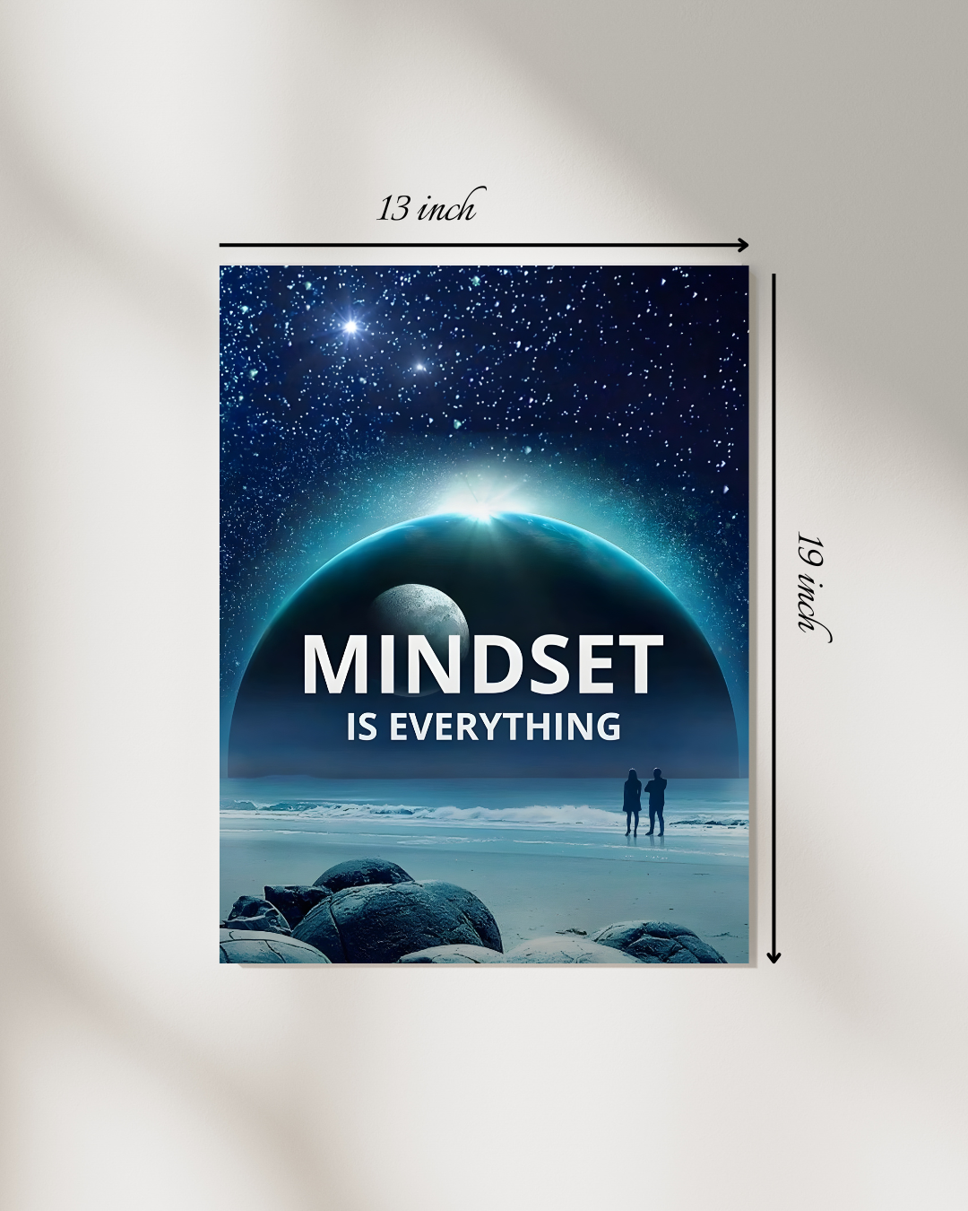 "Mindset Is Everything" Motivational Quote – High Quality Wall Art
