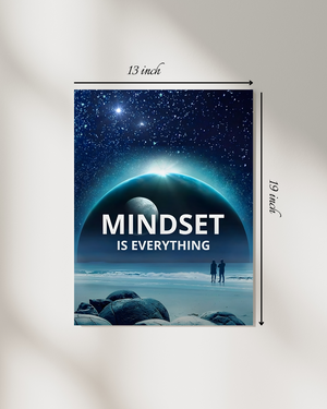 "Mindset Is Everything" Motivational Quote – High Quality Wall Art