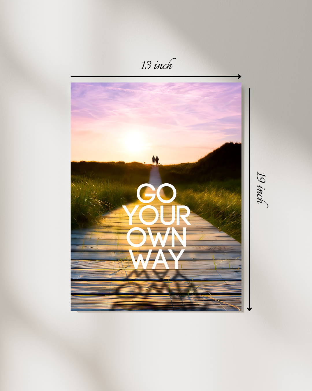 "Go Your Own Way" Motivational Quote – High Quality Wall Art