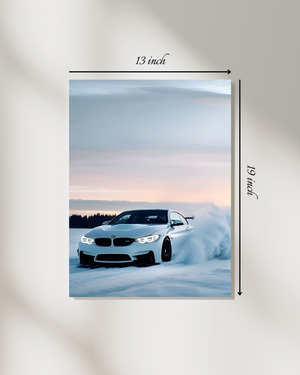 Stunning Car In Winter Canvas Print – High Quality Canvas Print