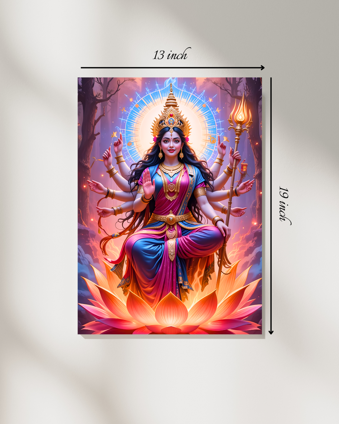 Durga Mata Canvas Print – High Quality Hindu God Wall Art