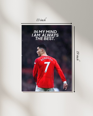 "In My Mind I'm Always The Best" Motivational Quote – High Quality Wall Art