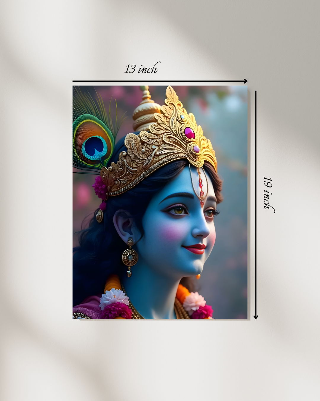 Shri Krishna Canvas Print – High Quality Hindu God Wall Art