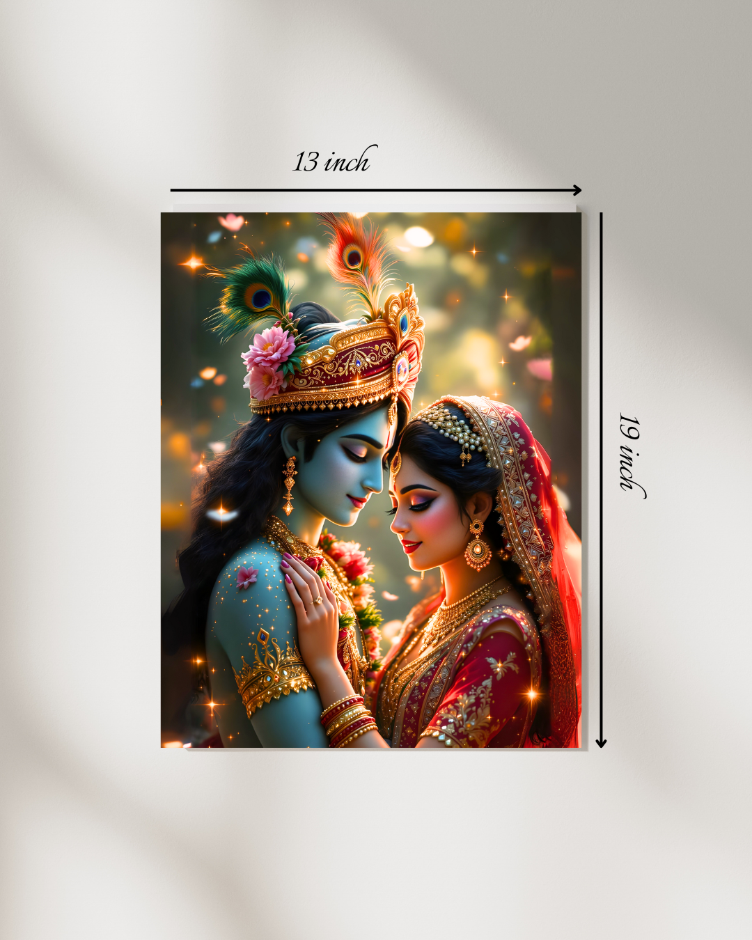 Radha-Krishna Canvas Print – High Quality Hindu God Wall Art