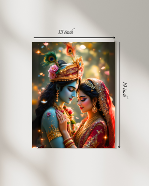 Radha-Krishna Canvas Print – High Quality Hindu God Wall Art