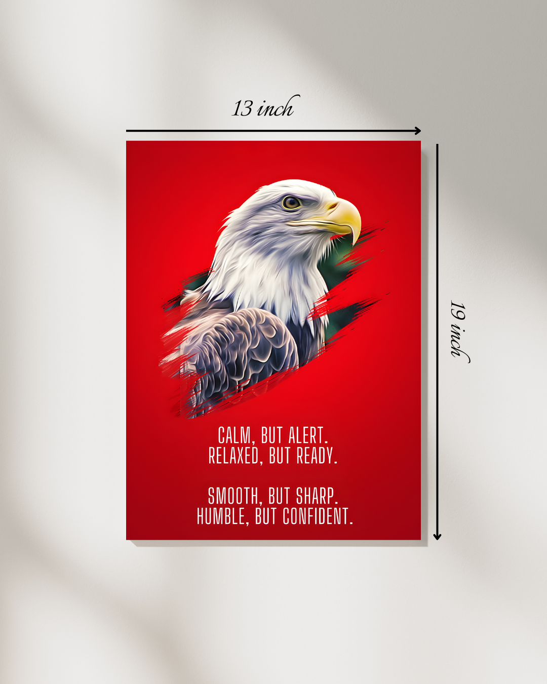 "Eagle Wisdom: Motivational Spirit" Motivational Quote Canvas Print – High Quality Wall Art
