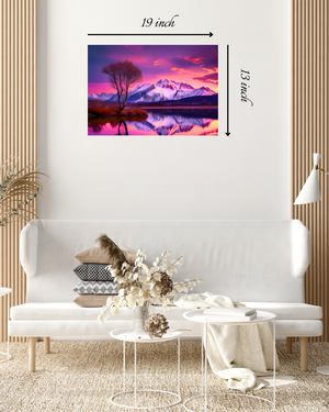 Breathtaking Sunset Mountain Canvas Print – Beautiful Nature Canvas Print