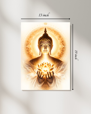 Divine Lord Buddha Canvas Print – High Quality Hindu God Wall Art