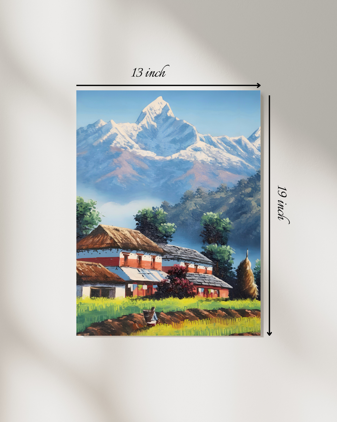 Himalayan Village Canvas Print – High Quality Wall Art