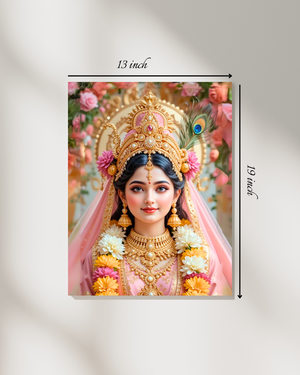 Radha Rani Canvas Print – High Quality Hindu God Wall Art