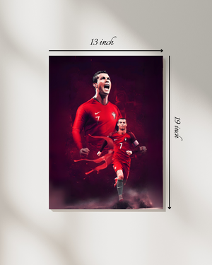 Dual Cristiano Ronaldo Canvas Print – High Quality Wall Art