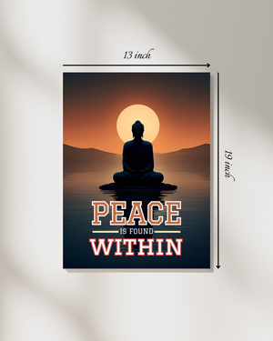 Peace Is Found Within Motivational Quote – High Quality Wall Art