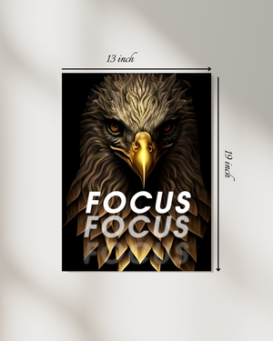 "FOCUS" Motivational Quote – High Quality Wall Art
