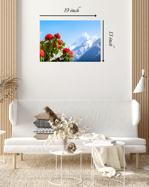 Beautiful Laligurans And Mountain Canvas Print– High Quality Wall Art