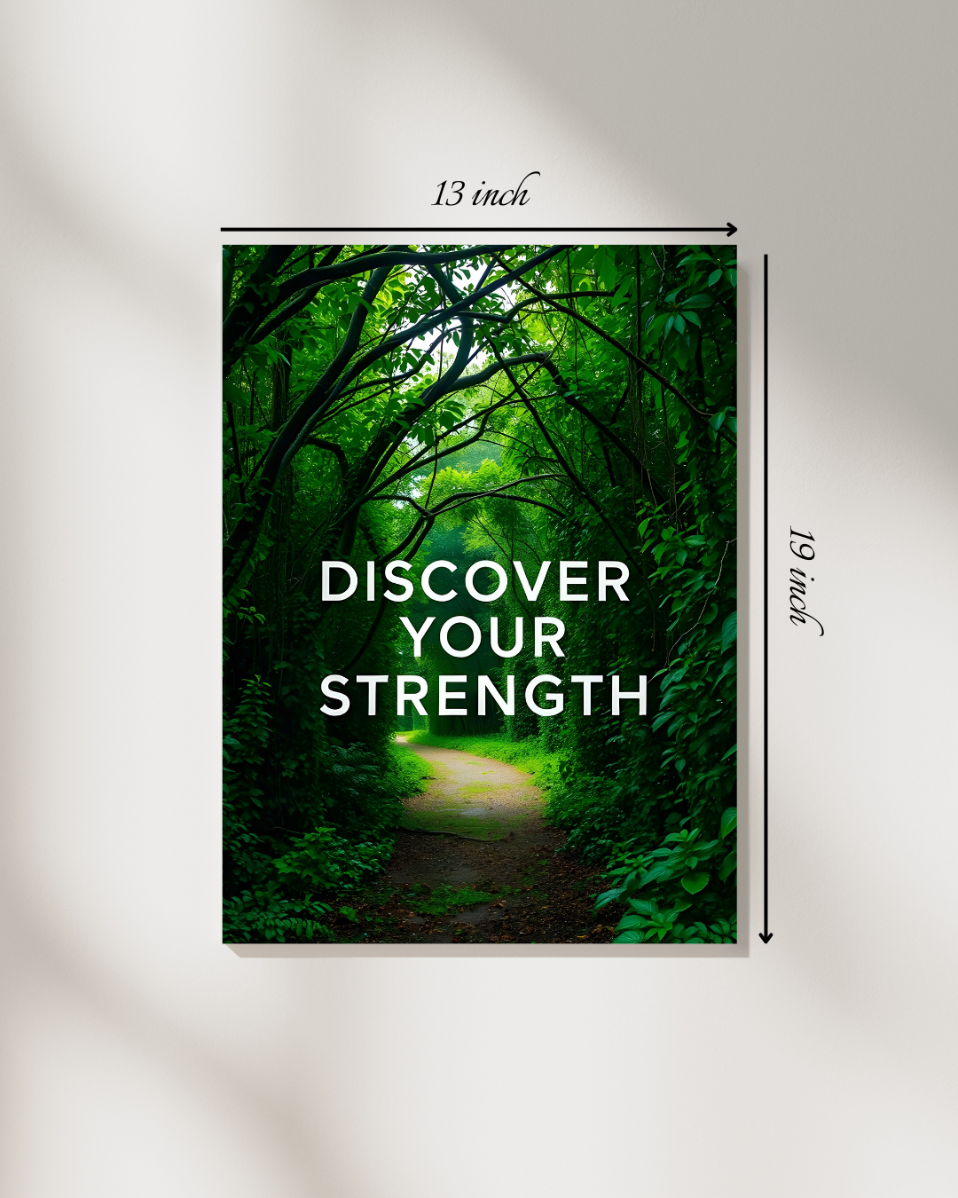 Discover Your Strength Motivational Quote – High Quality Wall Art