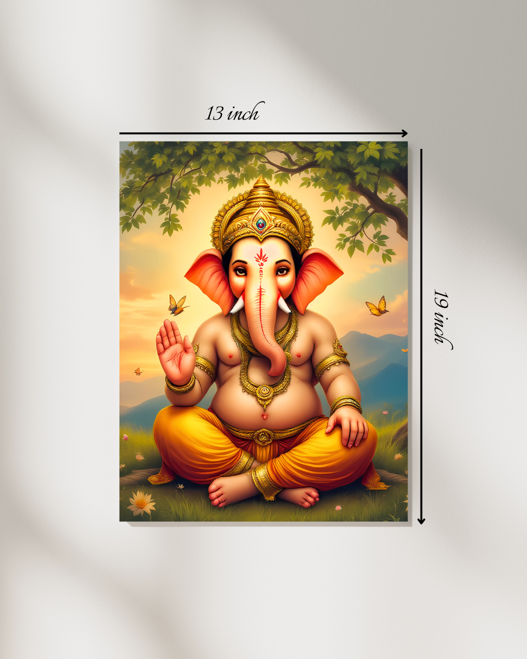 Lord Ganesha Canvas Print – High Quality Hindu God Wall Art