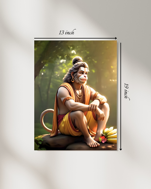 Lord Hanuman Canvas Print – High Quality Hindu God Wall Art