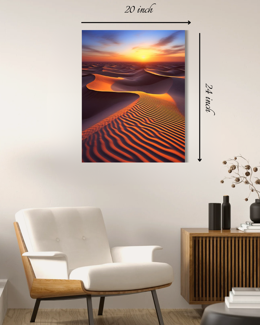 Desert sunset Canvas Print – Beautiful Nature Canvas Print