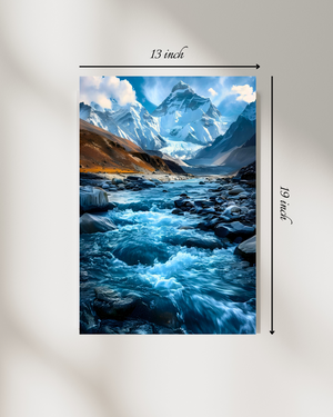 Stream with flowing water Canvas Print – Beautiful Nature Canvas Print