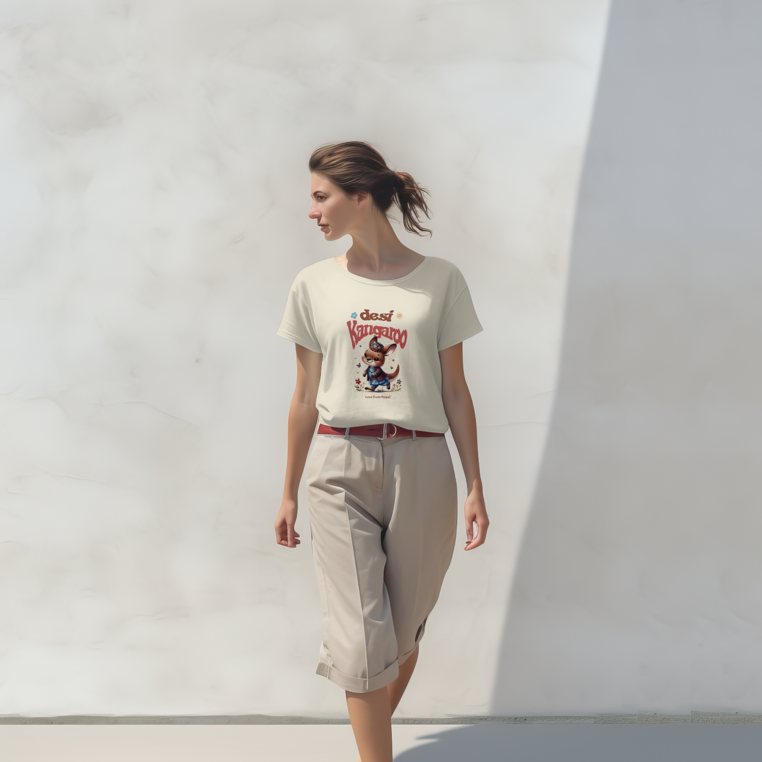 Desi Kangaroo – Nepali Printed T-Shirt in Australia