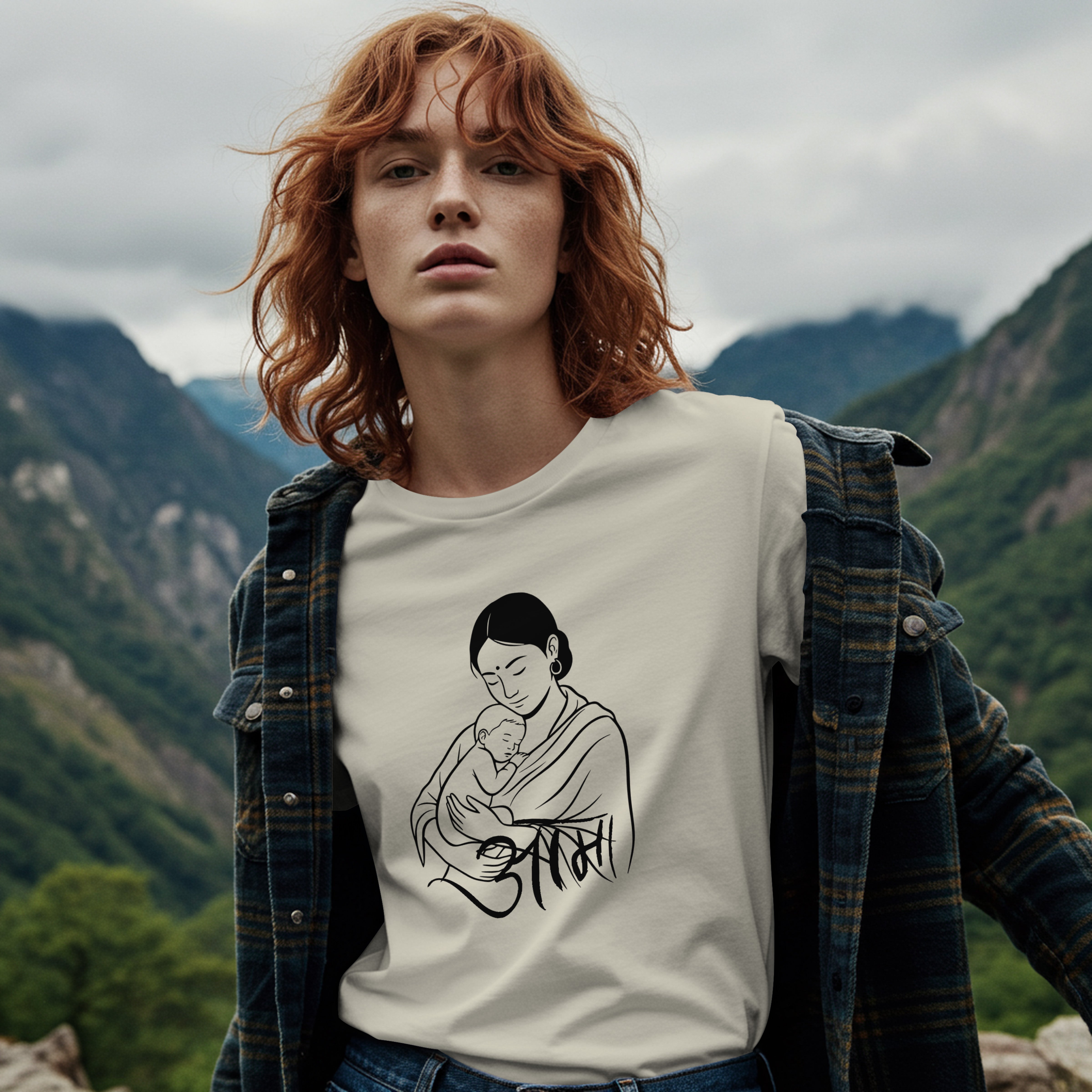 "AAMA" – Nepali Printed T-Shirt in Australia