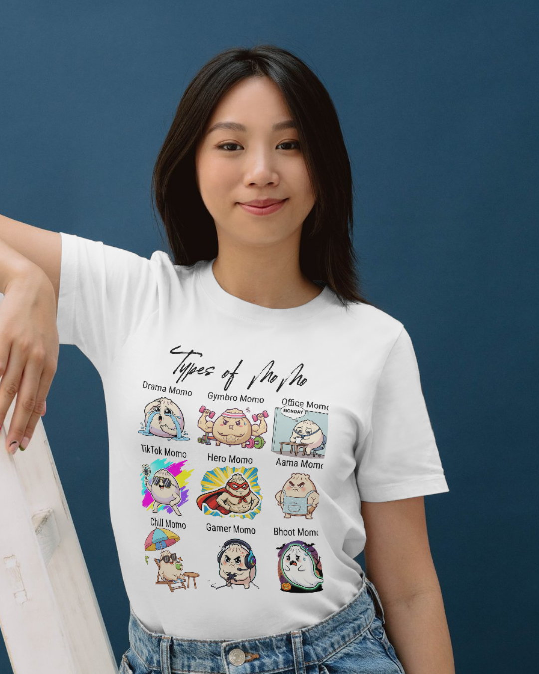 Types of MO:MO – Nepali Printed T-Shirt in Australia