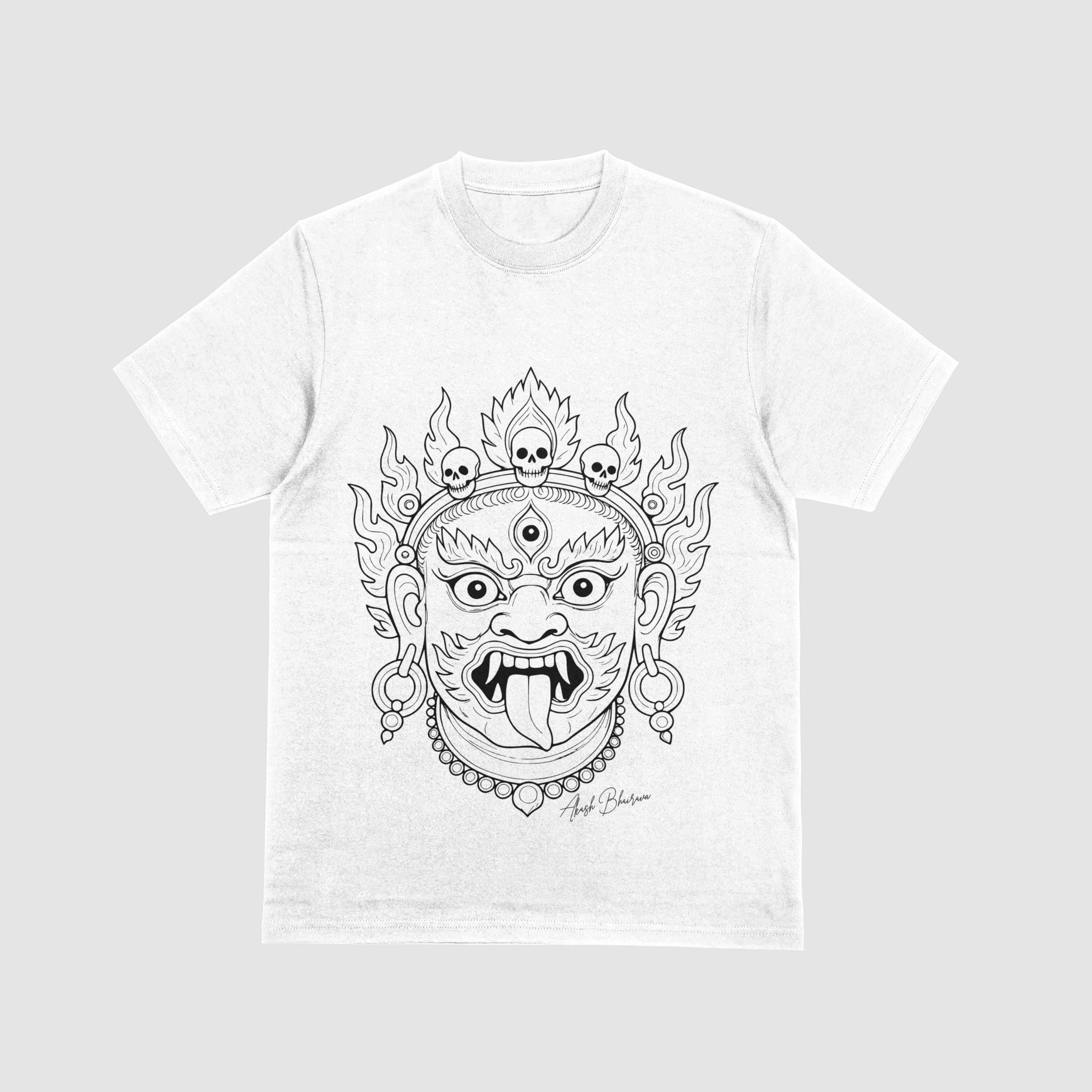 Bhairava Mask  – Nepali Printed T-Shirt in Australia