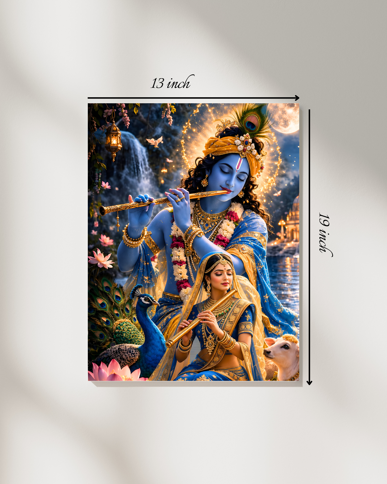 Divine Radha Krishna Canvas Print – High Quality Wall Art