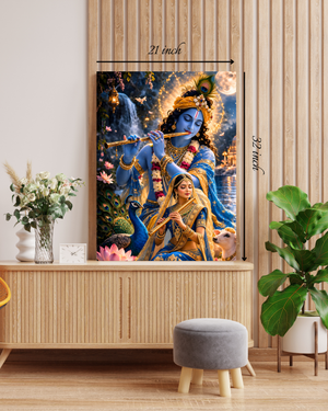 Divine Radha Krishna Canvas Print – High Quality Wall Art