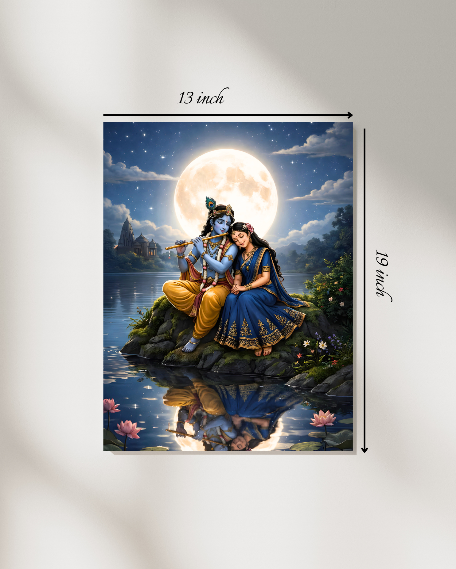 Enchanting Radha Krishna Canvas Print – High Quality Wall Art