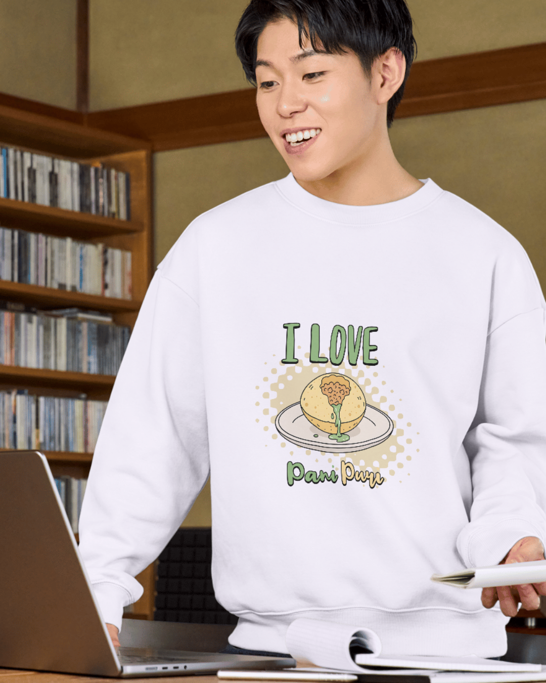 I love pani puri – Nepali Printed T-Shirt in Australia