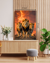 Three Lions Canvas Print – Beautiful Nature Canvas Print
