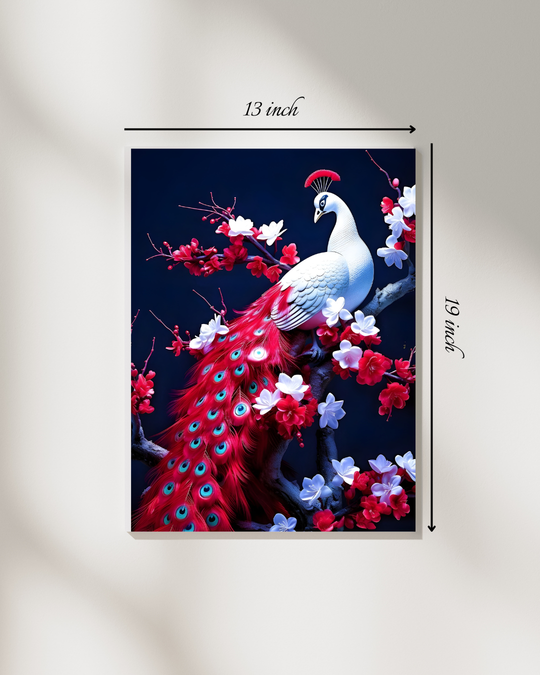 Vibrant Peacock Canvas Print – Peacock  Canvas Print